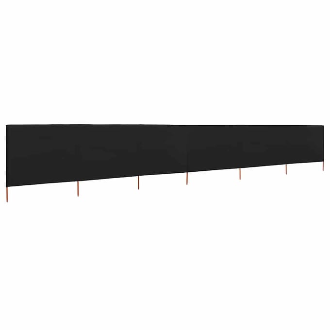 vidaXL - Windscherm - 6-panelen - 800x120 - cm - stof - zwart