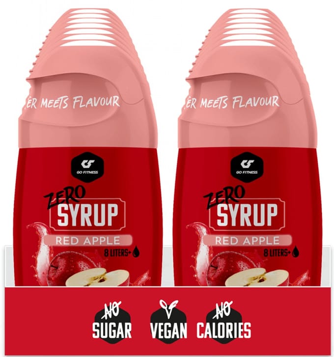 Go Fitness Zero Syrup (16x65ml) Red Apple - Functionele voeding - Smaakstoffen/zoetstoffen