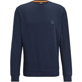 BOSS Orange Westart Heren Sweater Met Ronde Hals En Logo Patch NOS