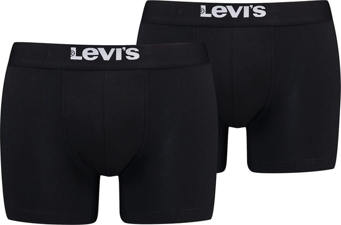Levi's - 2-Pack - Boxershorts - Stretch Katoen - Heren - zwart - M - 701222842