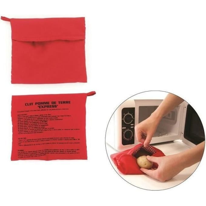 Sac de cuisson - Cuisine - Cuit Pomme de Terre - 22,5x20,5cm - Réutilisable - Micro-Onde