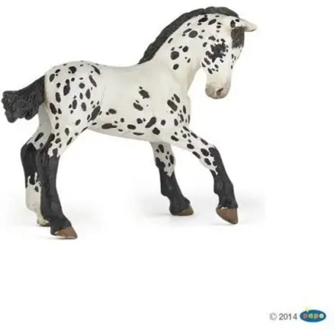 Papo - Veulen - Apaloosa - Zwart gevlekt