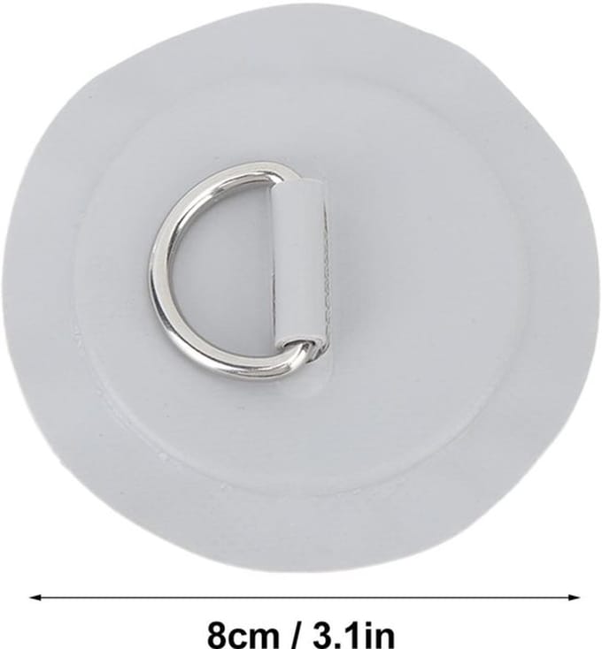 Dailygoods - D-ring Patch - Universele Lijminstallatie - Grijs