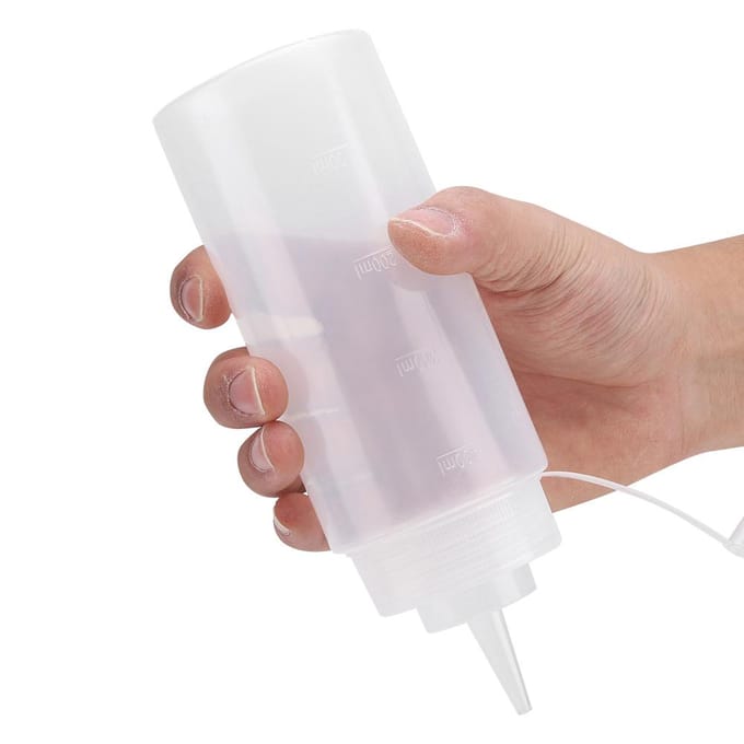 460ml 10 stuks / Set Plastic Condiment Dispenser voor Saus Olie Room Azijn (Wit) rood