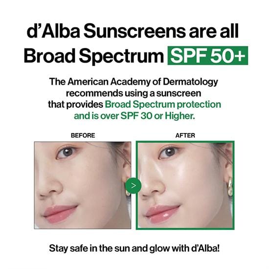 d'Alba Vegan Waterfull MILD Zonnebrandcrème 35ml/50ml (4 Opties) 35ml * 2Pcs