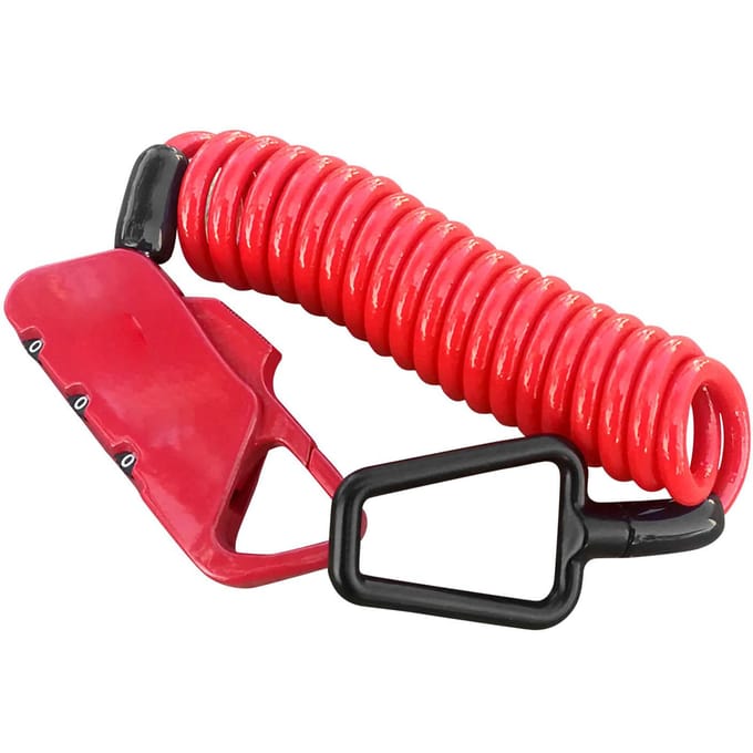 K2N Helm Kabel Lock Bagage Fiets Wachtwoord Anti Diefstal Lock Telescopisch Kabel Lock Veranderbaar red