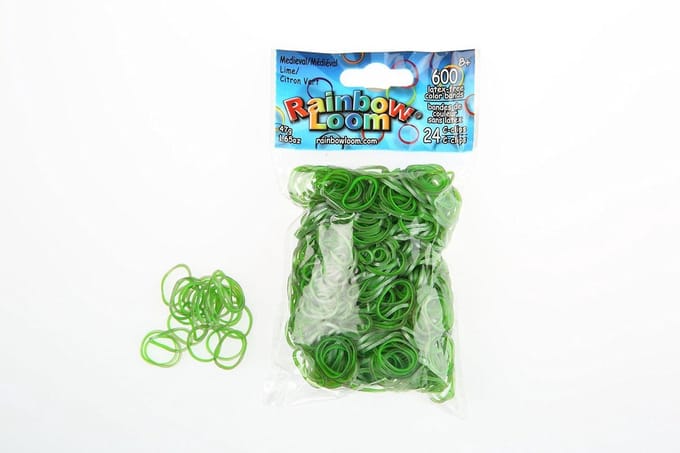 Elastiekjes Set Regenboog Stenen Kasteel Thema Groen