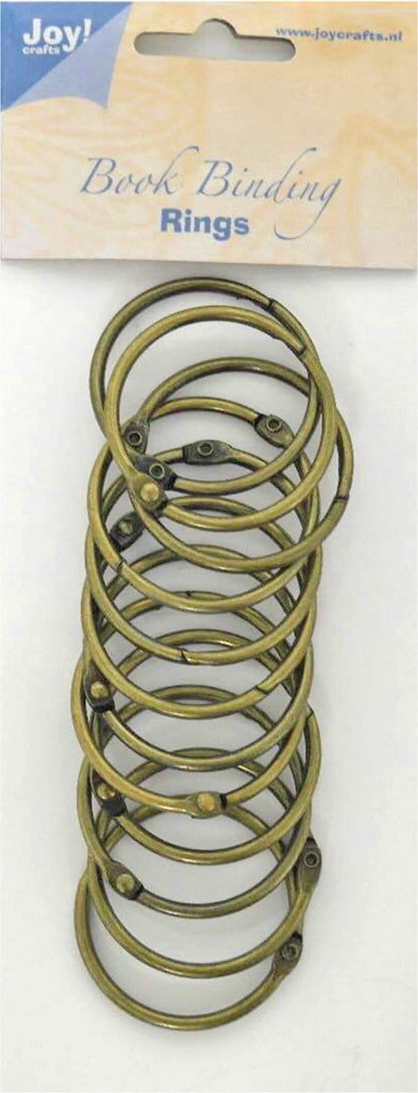 Joy!Crafts Boekbinders ringen - 45mm - 12 stuks - antiek koper