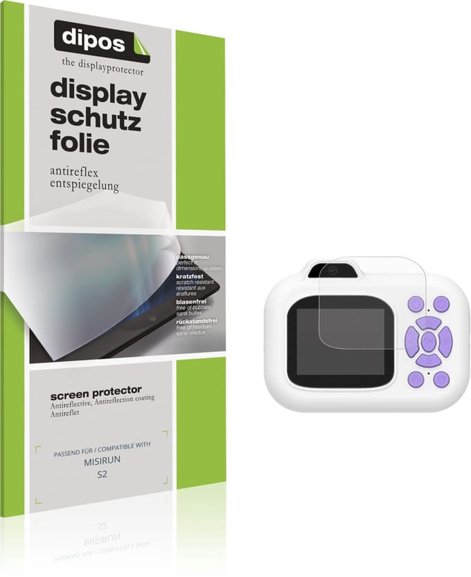 dipos – 4x Matte Beschermfolie geschikt voor MISIRUN S2 | Krasbestendige & antireflecterende Screenprotector Ultra-Thin