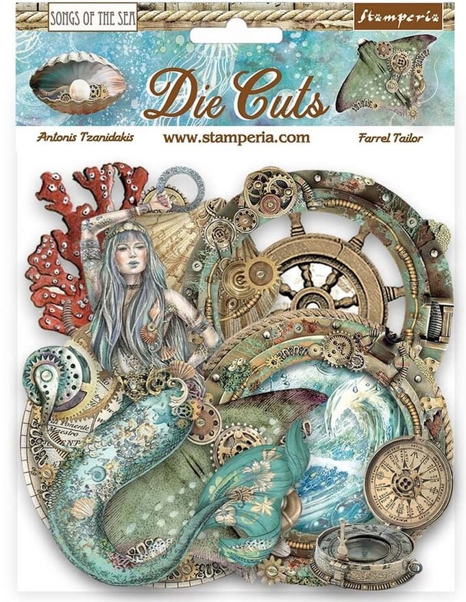 Stamperia - Songs of the Sea Die Cuts Creatures (55pcs) (DFLDC84)