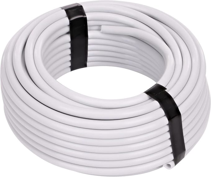 Dunne Druppelslang 6,35 mm x 15,2 meter - Wit Irrigeerbuis