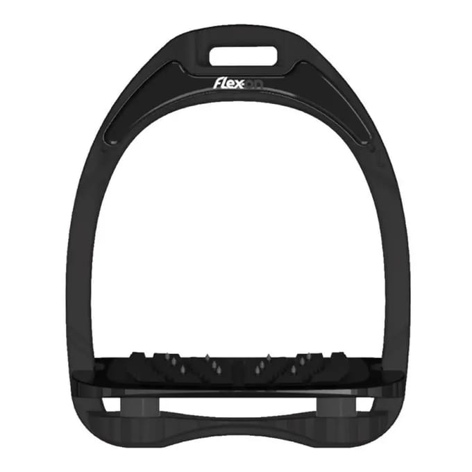 Ultra Grip Zwart/Antraciet Halfhoge stijgbeugels Flex-On Aluminium