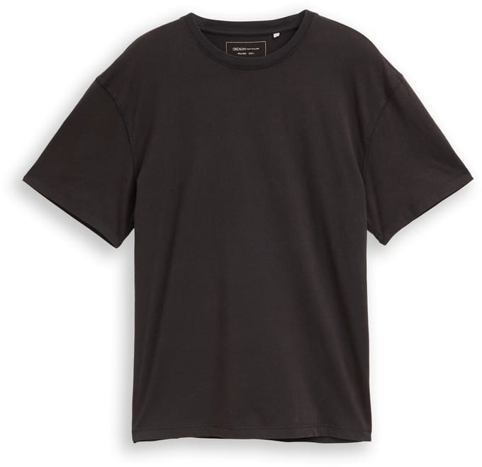 Tom Tailor Denim - Relaxed fit T-shirt van katoen - Maat S - Black