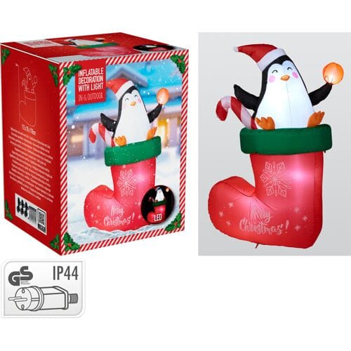 Koopmans opblaasbare pinguïn - 178 cm, polyesterstof