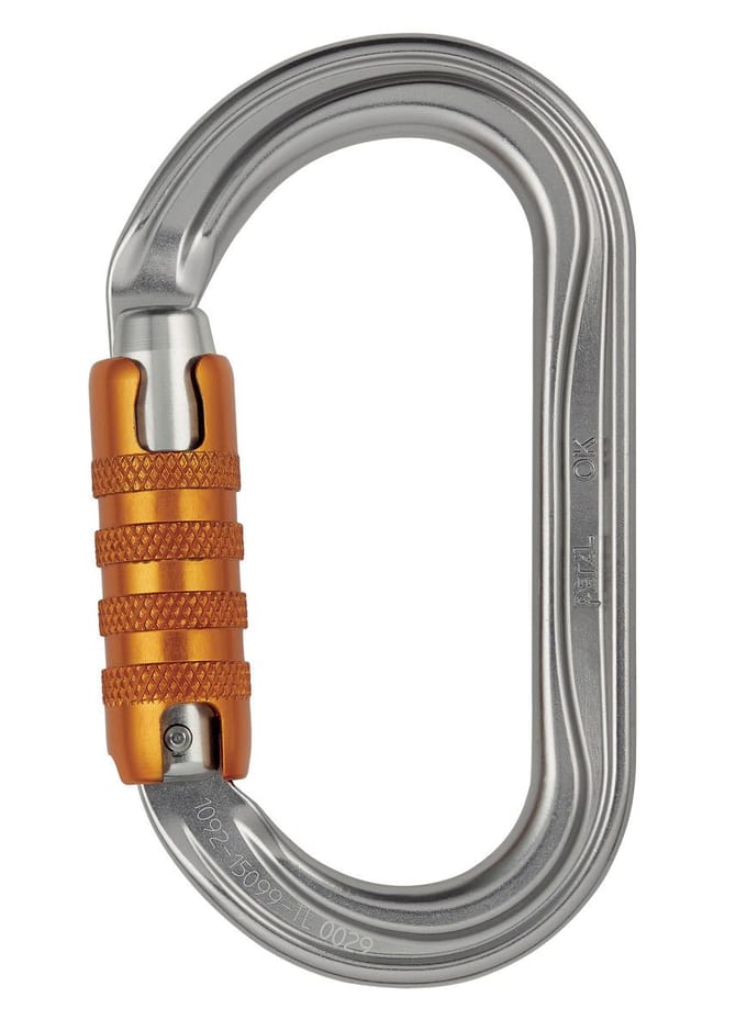 Petzl OK Triact Lock extra beveiligde ovale karabiner