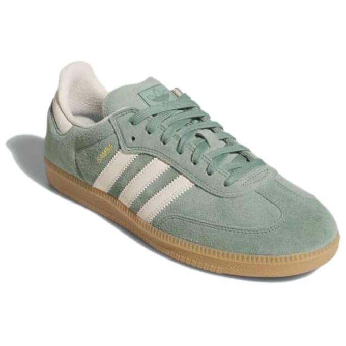 adidas Samba ADV Argent Vert Merveille Blanc Baskets Unisexe Doré-Métallique JP5859 41⅓ gray