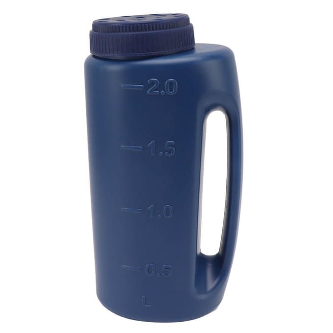 Handheld Meststrooier Handheld Graszaadstrooier Gewasstrooier Zoutzaaipot Blauw blauw