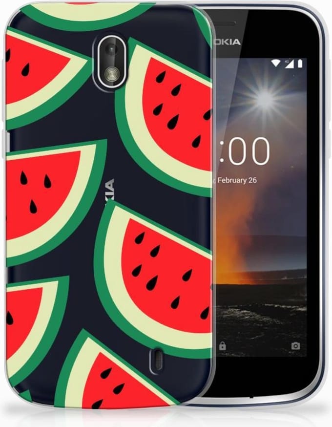 Nokia 1 Siliconen Case Watermelons