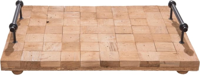 Dienblad 40*28*8 cm Bruin | 6H1606 | Clayre & Eef