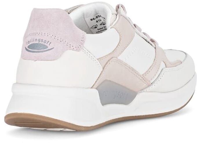 Gabor Rollingsoft Sneaker 86.958.62 Offwhite Ivory Flieder Combi