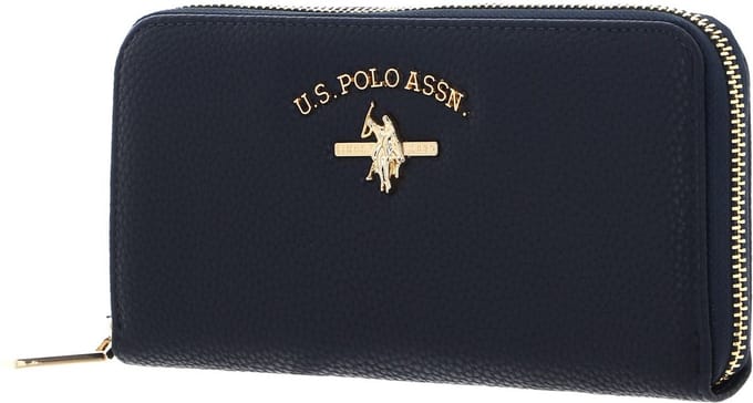 U.S. POLO ASSN. Portemonnee Stanford Zip Around Wallet Navy Donkerblauw