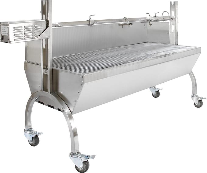 Varkensbraadmachine - roestvrijstaal - 90kg - 30w motor