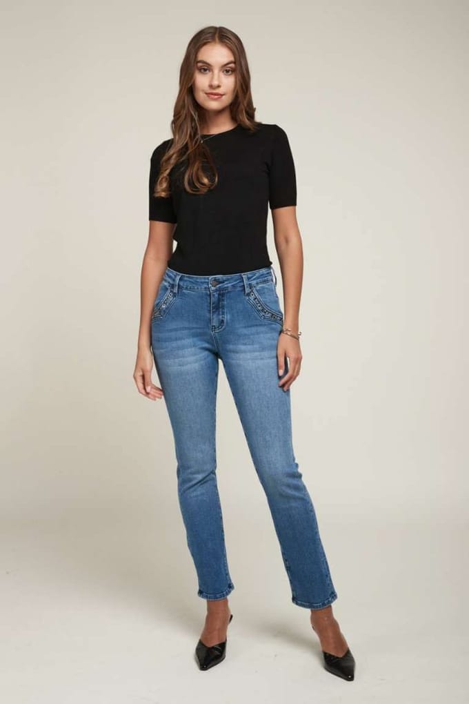 Broek Toxik3 normale taille jeans speciale zakken