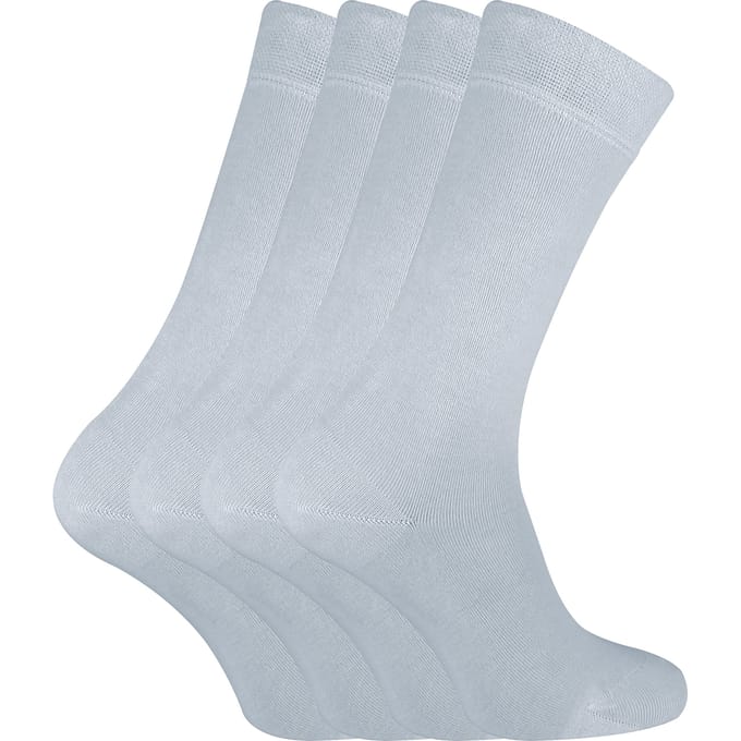Set van 4 zachte, ademende bamboe sokken voor dames - Wit