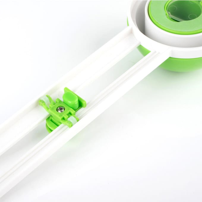 Cirkelvormige papiersnijder Roterende cirkelsnijder Handmatige ronde snijgereedschap Papiersnijder Scrapbooking groen