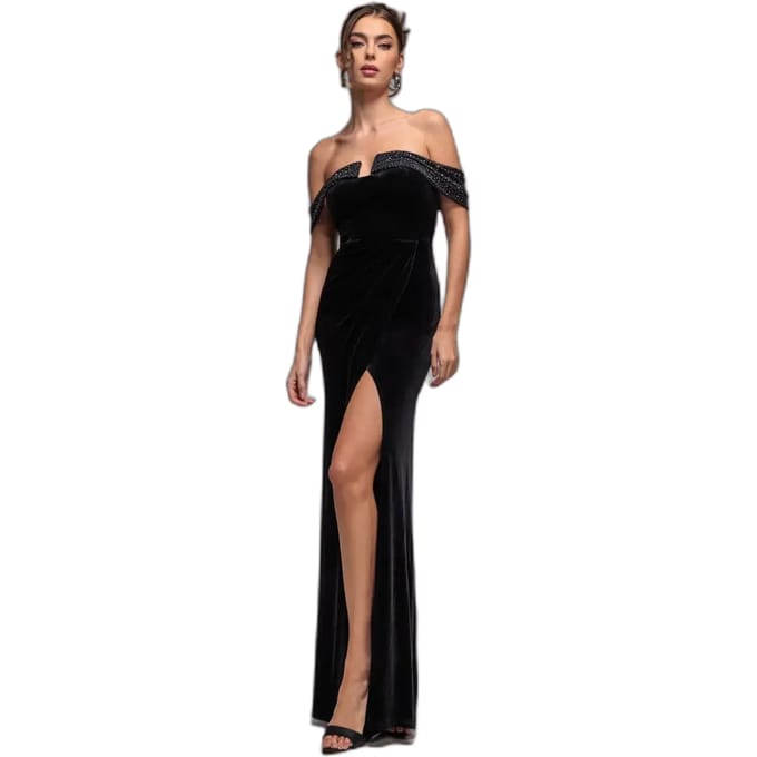 Damesjurk Goddiva Off Shoulder Hotfix
