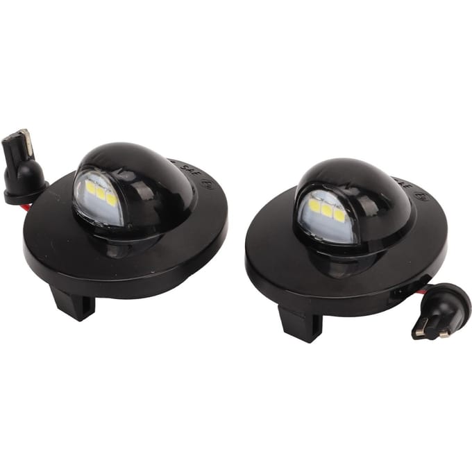 2 stuks Kentekenplaatverlichting DC 12V Waterdicht Hoge Helderheid Wit Licht Vervanging voor Ford F‑450 Bronco Ranger Explorer black