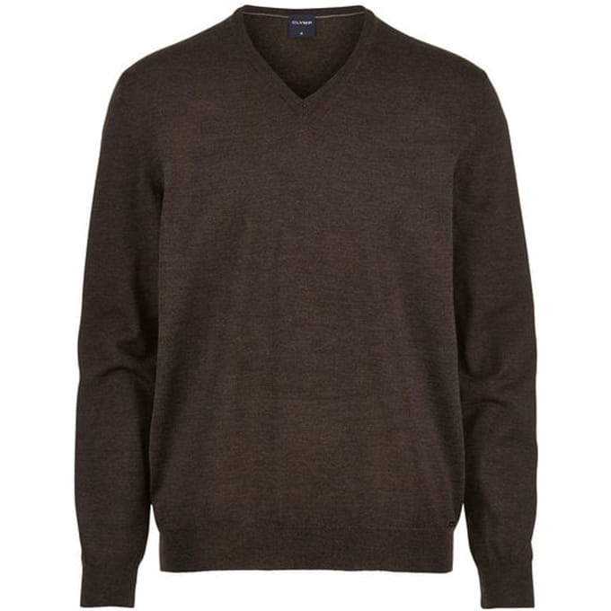 OLYMP Casual Breisel, Zwart-Bruin