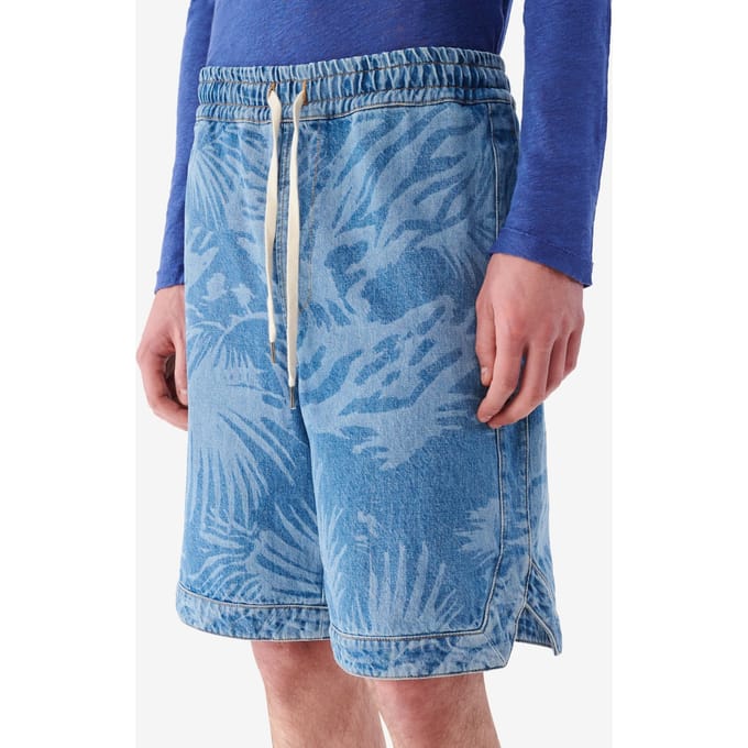 IRO Paris Jader Short Laser Denim Größe: S | Kurze Sporthosen Outlet | Herren | Blau