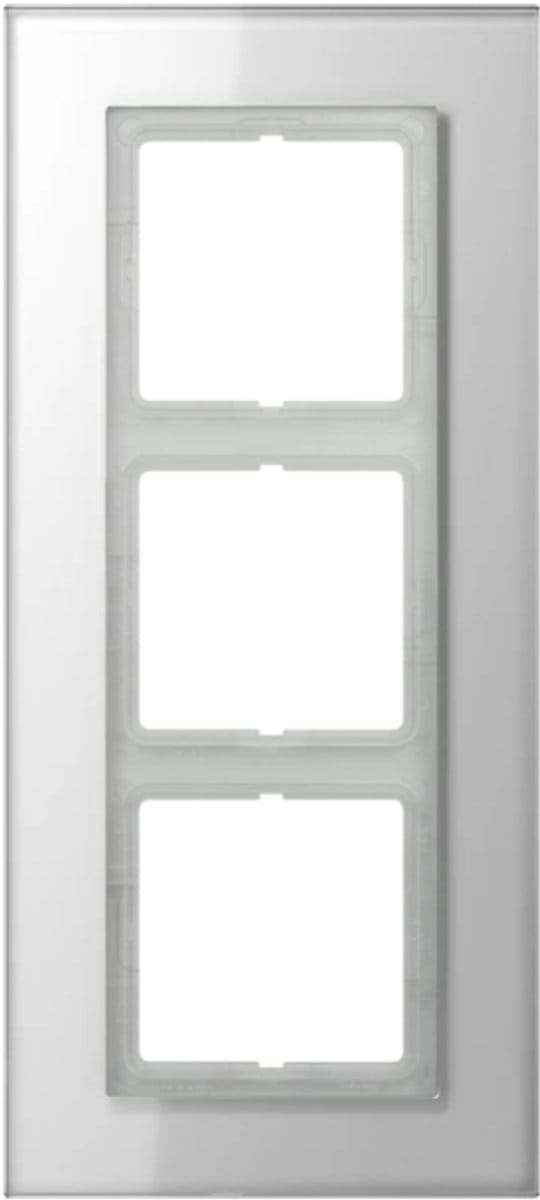 JUNG LS-plus afdekraam 3-voudig glas alpin wit (LSP983GLWW)