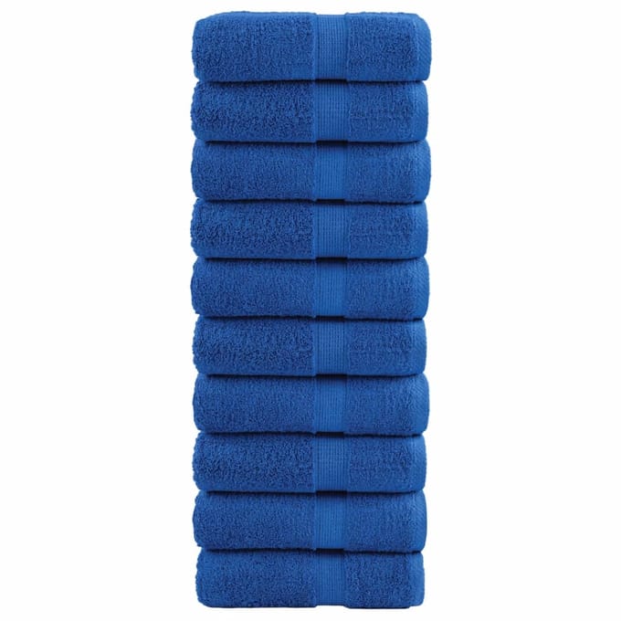 vidaXL - Gastendoekjes - SOLUND - 10 - st - 600 - g/m² - 30x50 - cm - blauw
