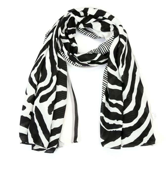 Zebraprint Sjaal (90x180cm) – Grafisch & Modern