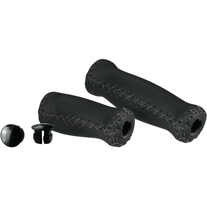 San Marco Handvat Leer Zwart 130mm/90mm Per Paar