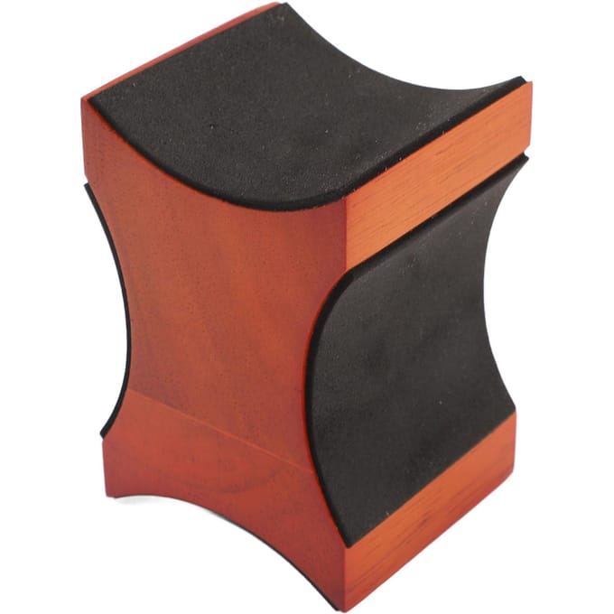 Support de repose-manche de guitare Acajou 4 faces Oreiller universel pour manche de guitare pour Violon Madeline Basse brown