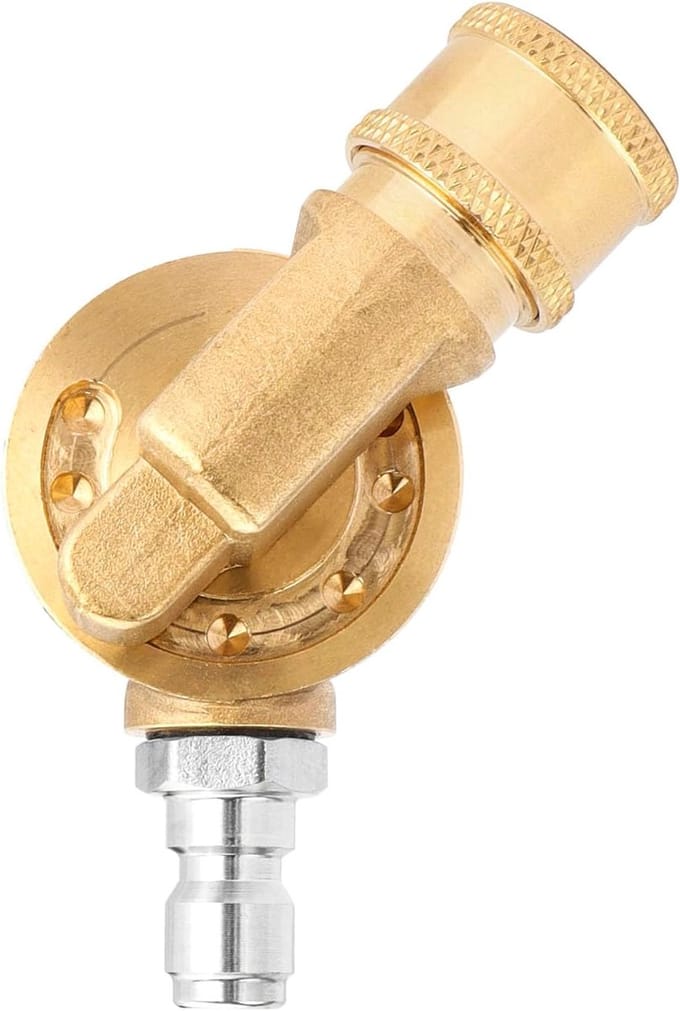 Draaibare Hogedrukreiniger Koppeling - 1/4" Quick Connect met 7 Hoeken (240 Graden)