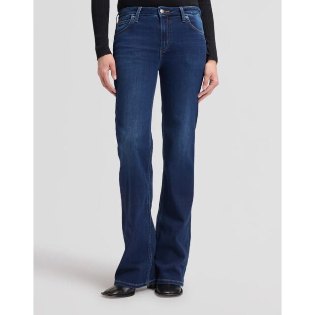 Lee - Lana - Dames Mid Rise Bootcut Jeans - Eternal Blue