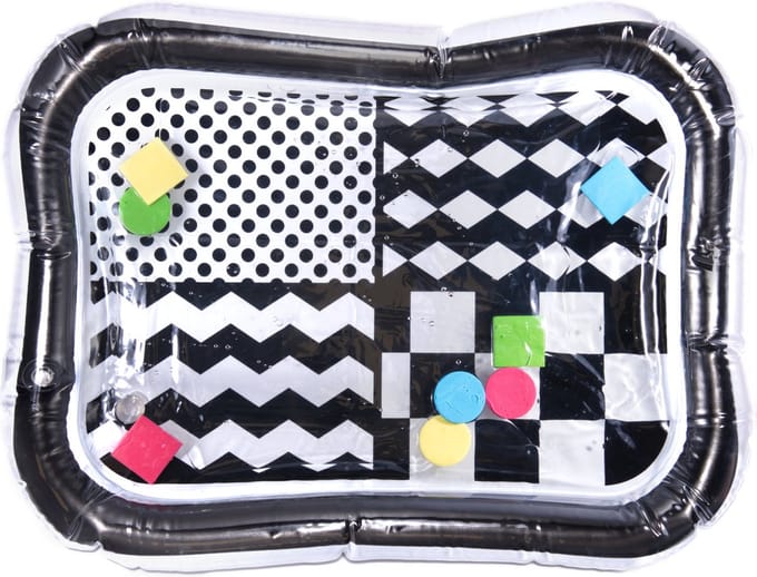 Water Inflatable Mat Contrast Black And White Patterns 65cm X 50cm