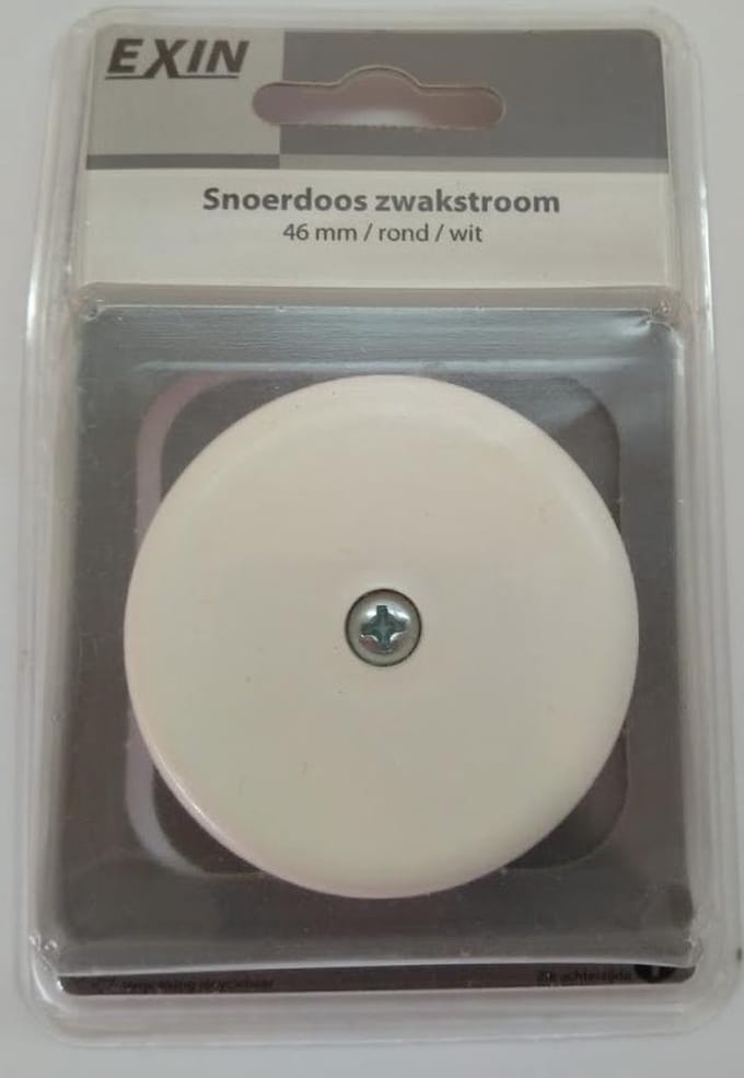 Exin Snoerdoos zwakstroom | wit