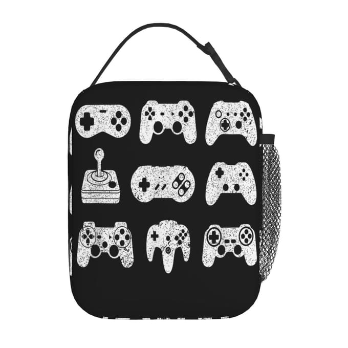 Control All The Things Videogame Controller Lunchtas Draagbare Lunchbox Reiskoelertas Grappige Oxford Thermische Tote Handtassen One Size