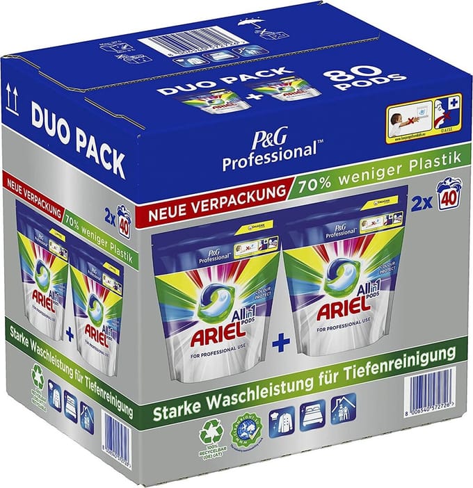 Ariel All in 1 Pods Professional Color 80 stuks (2x40 Stuks)