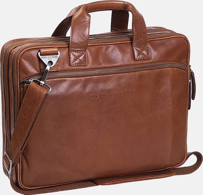 Chesterfield Manuel Leren Laptoptas - 15,4 inch - Cognac