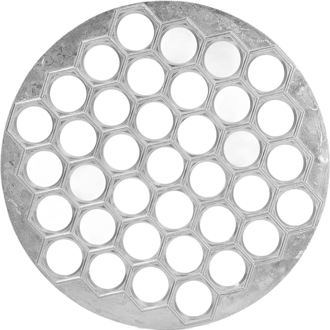 Dumpling Maker Aluminium Dumplingvorm Wonton Gebak Koekjes Deegpers Keukengereedschap L white