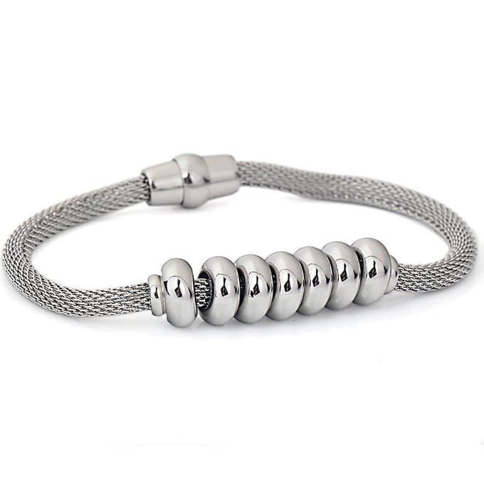 Montebello Armband Gloster - 316L Staal - Bedels - Magneet - 20cm