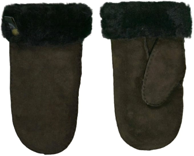Lamsvacht Wanten Bruin Colour:Bruin Size:S