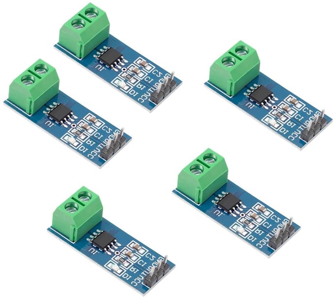 5-delige ACS712 Stroomsensor Set, Meetbereik tot 5A, Geschikt voor Arduino en Bascom Projecten