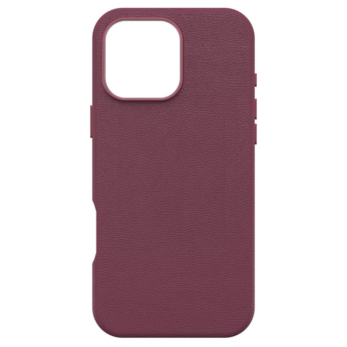 OtterBox Symmetry Cactus leren Backcover met MagSafe voor de Apple iPhone 16 Pro Max - Maroon Bells